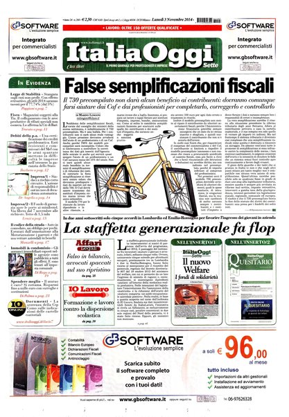 Italia oggi : quotidiano di economia finanza e politica